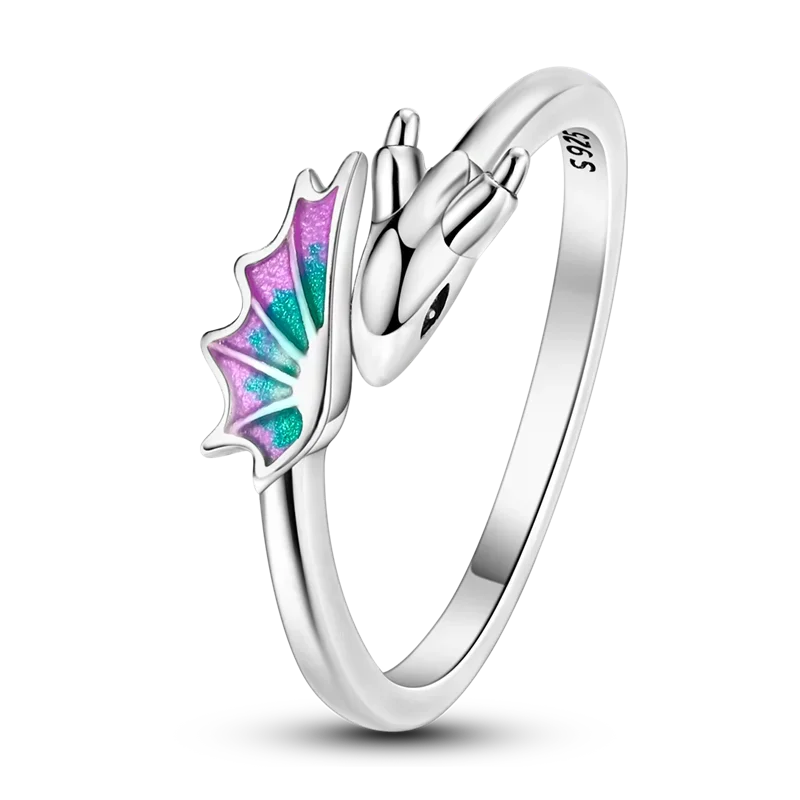 925 Sterling Silver Eternal Love Dewdrop Firefly Glow-in-the-Dark Ring for Women | Fashion Engagement & Wedding Jewelry