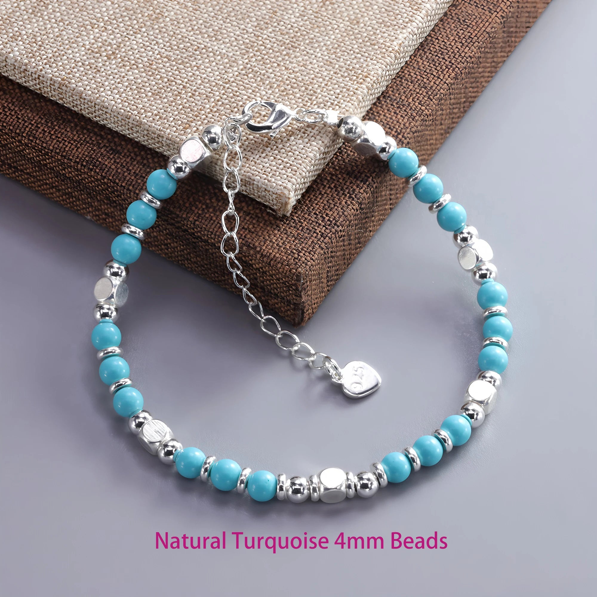 925 Sterling Silver Crushed Silver Bracelet – Irregular Jewelry for Women & Girls