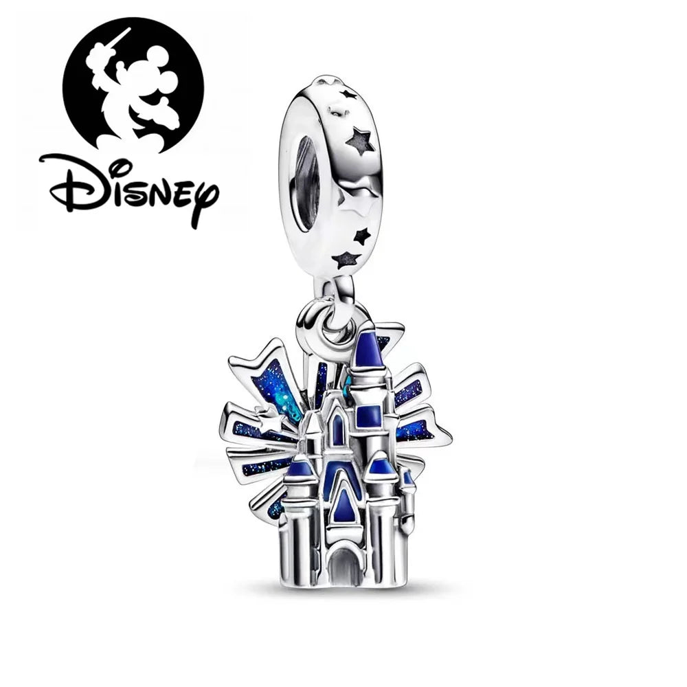 925 Sterling Silver Disney Character Beads – Mickey, Minnie, Princess, Stitch, Iron Man, Spiderman Charms for Pandora Bracelet