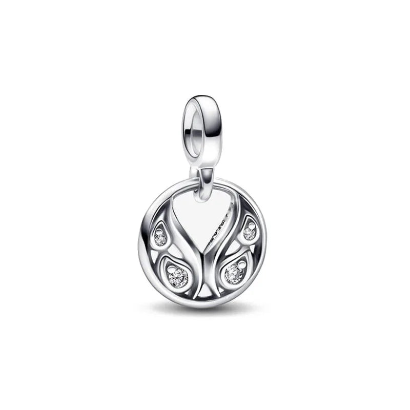 New 925 Sterling Silver ME Series Gold Toothed Elephant Charm | Fit European Original ME Bracelet Accessories Jewelry