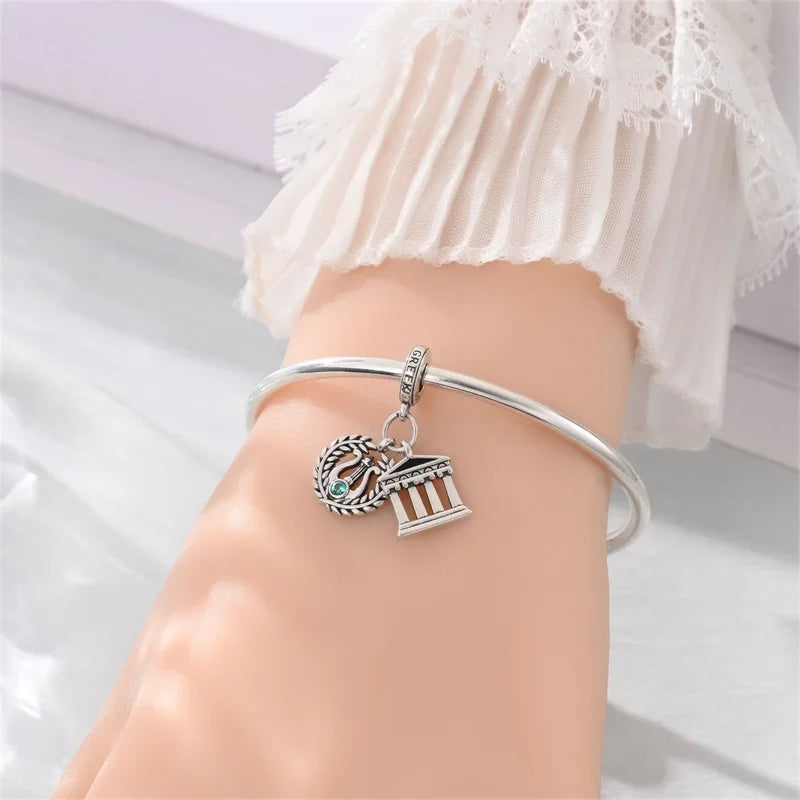 925 Sterling Silver Travel Charms | London Big Ben Eiffel Tower Bead