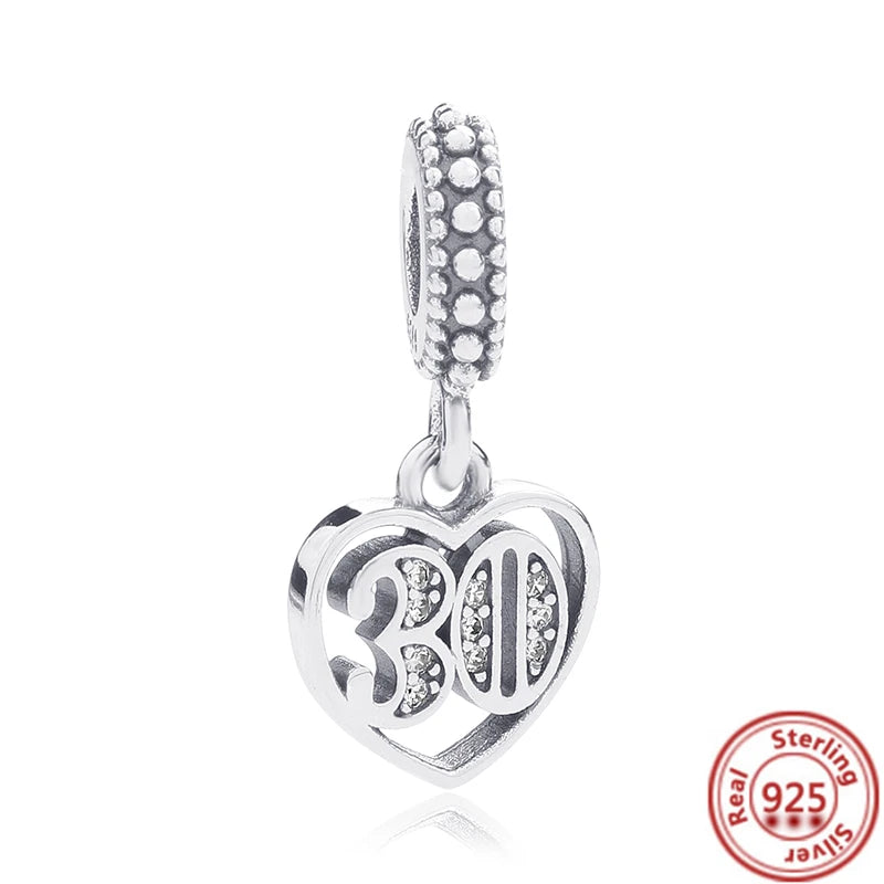 925 Sterling Silver Heart-Shaped Moon Rose Beads Charm | Classic Random Blind Bag | Affordable DIY Bracelet Jewelry Gift
