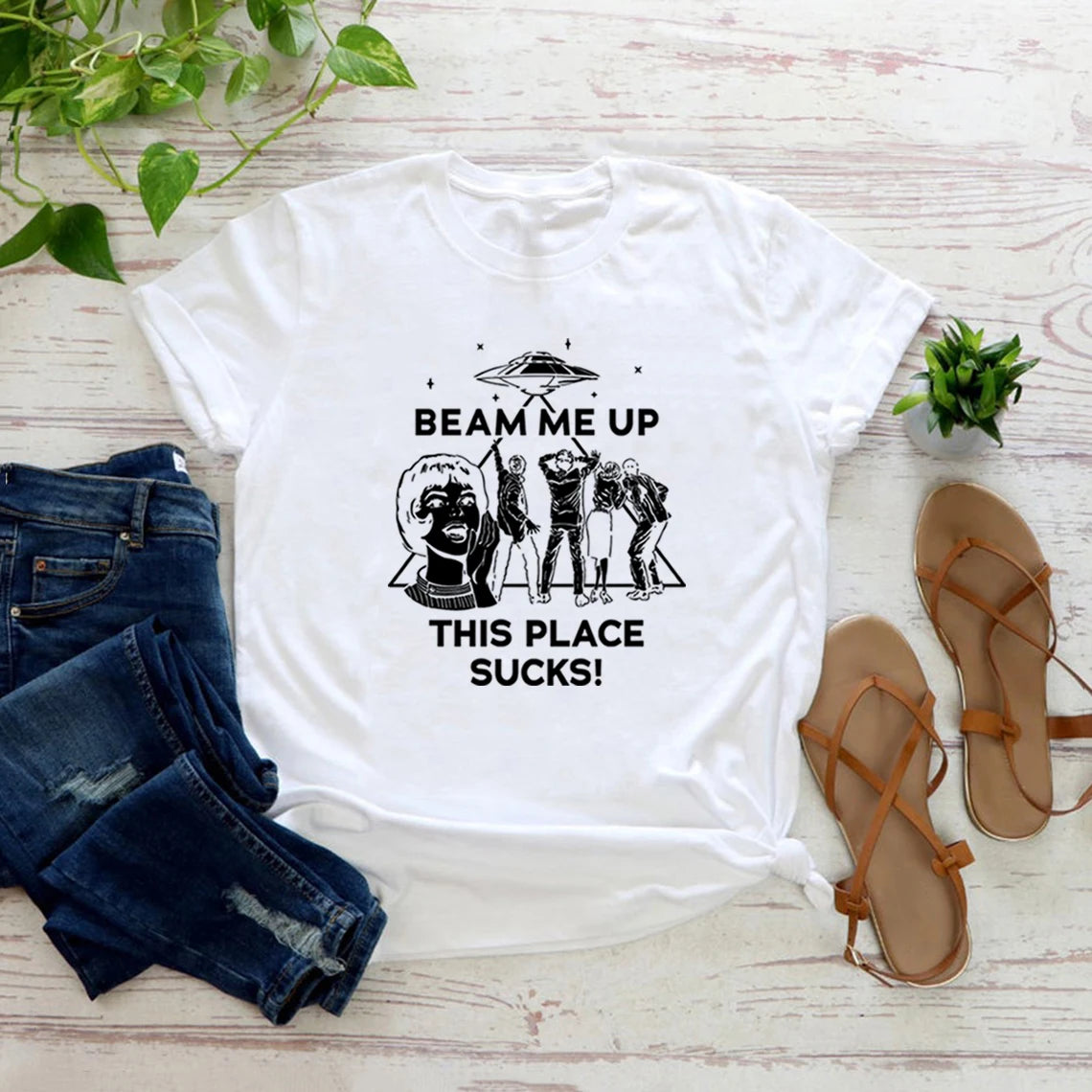 Beam Me Up T-Shirt 🚀 Funny Movie Quote Tee Unisex Short Sleeve ✨