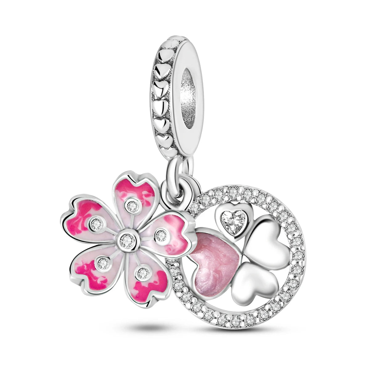 S925 Silver Heart Love Mom Infinity Charm | Dangle Bead Fit Bracelet Jewelry Mother’s Day Gift