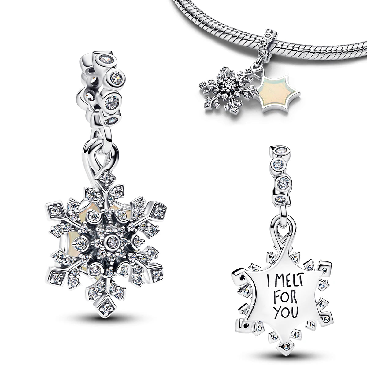 925 Sterling Silver Golden Charms – Horse, Lion & Castle Beads for Bracelets & Necklaces