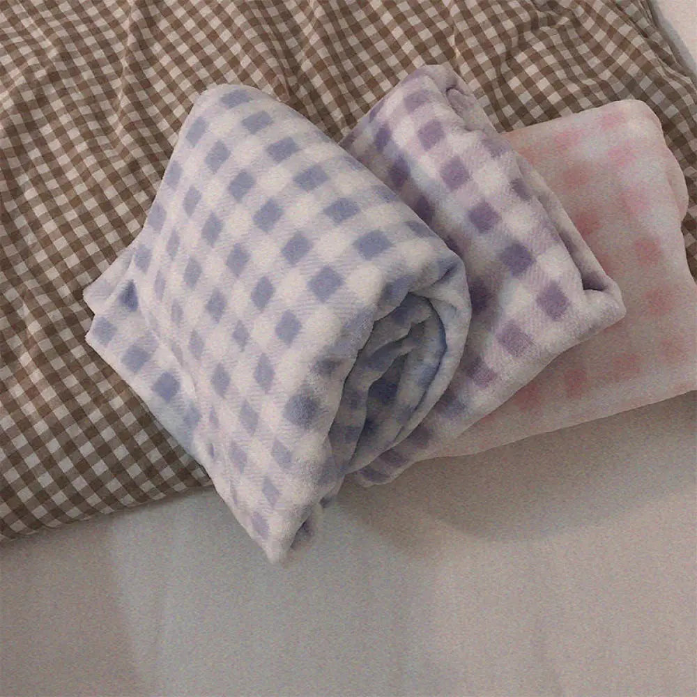 ❄️ Fleece Thick Warm Women’s Pajamas Set 🛌 Soft Winter Sleepwear | Cozy Solid Top & Plaid Pants Pijamas Home Suit ❤️