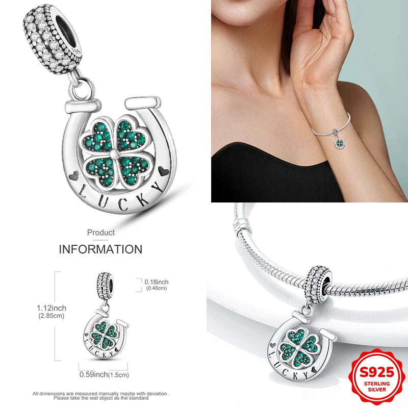 Hot Sale 925 Sterling Silver Moments Keychain Charm | Fit Original Bracelet Beads Women’s Elegant Jewelry Gift