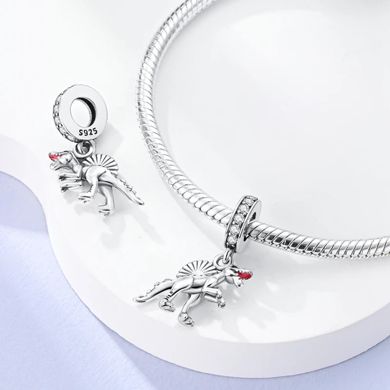 925 Sterling Silver Animal Series Charms | Horse, Squirrel, Elephant, Llama, Snake & Fox Fit Pandora Bracelet Original Jewelry