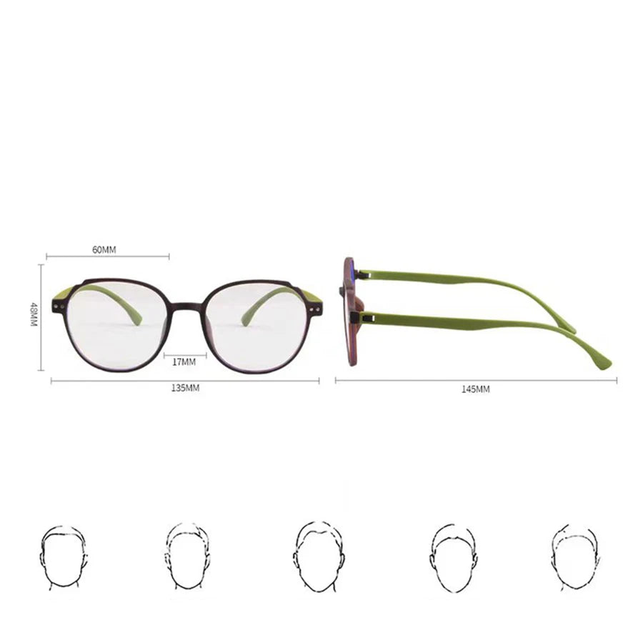 2025 New Ultra Light Anti Blue Light Reading Glasses – Women Fashionable Green Presbyopia Eyeglasses for Men | +1.0 to +2.5