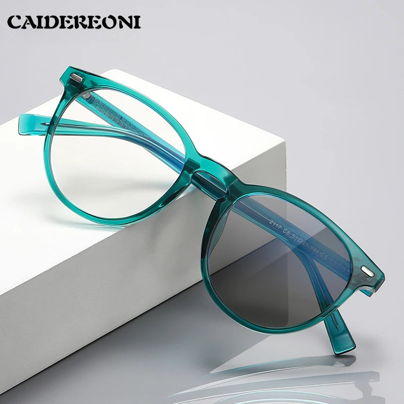 GENEVIEVE Round Women’s Glasses 👓 Anti-Blue Light Photochromic 2117