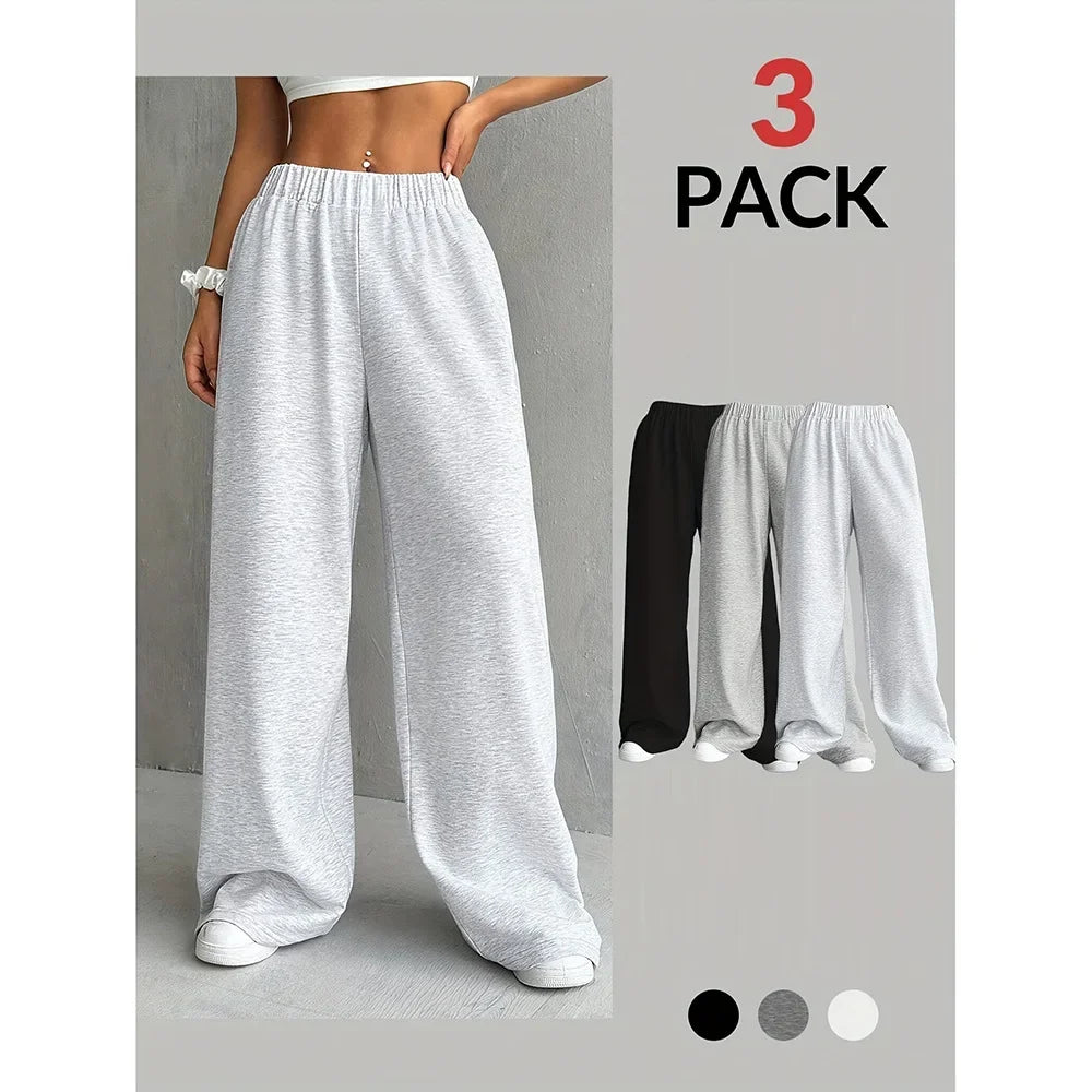 Loose Straight Leg Casual Pants for Women – Summer Drapey Wide Leg Full Length Trousers 👖✨