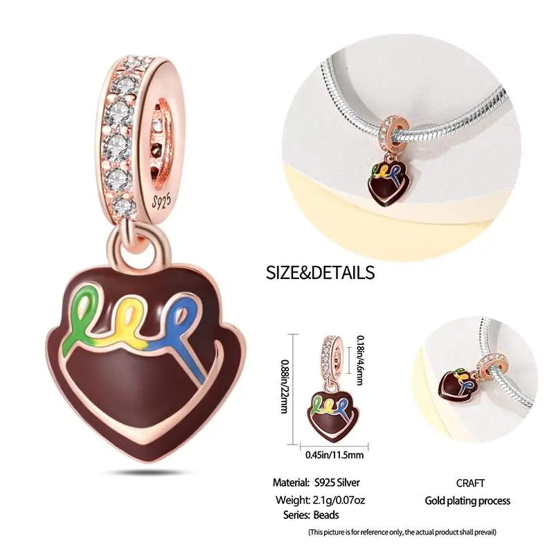 925 Sterling Silver Flying Bird & Butterfly Safety Chain Charm Beads for Original 3mm Bracelet – DIY Jewelry Gift