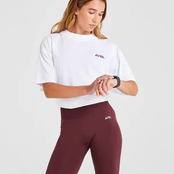 High-Quality Unisex Letter Print Sports T-Shirt – Short Sleeve Crew Neck Top for Men & Women 🌿✨