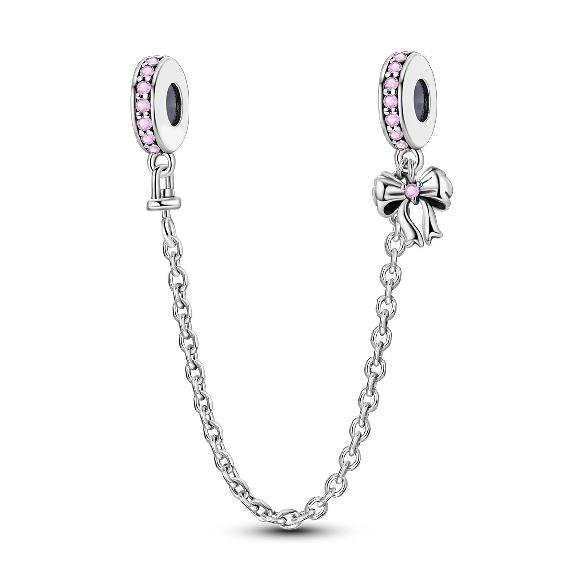 925 Sterling Silver Pink Ballet Girl Charms | Bow Pendant Beads Fit Original Bracelet & Necklace DIY Jewelry for Women