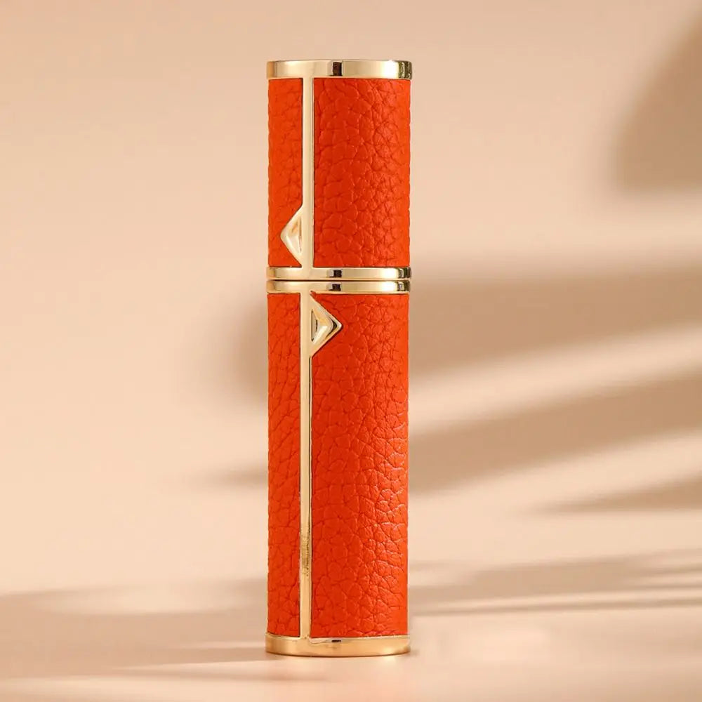 5ML PU Lychee Perfume Bottle – Refillable Bottom-Fill Atomizer | Travel Ultrafine Mist Fragrance Container