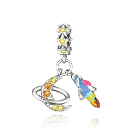 Original 925 Sterling Silver Charms | Bag, Earphone, Magic Cube, Watch & Games Console Beads for Bracelets & Necklaces