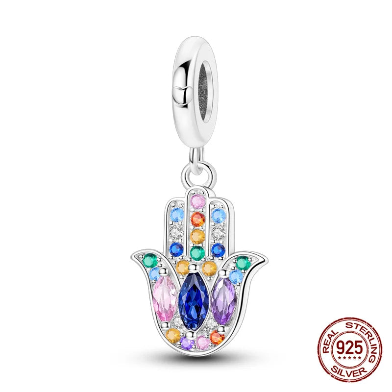 925 Sterling Silver Blue Zircon Evil Eye Charm | Original Devil Eye Series Bead Fits Pandora Bracelet – Women’s DIY Jewelry Gift