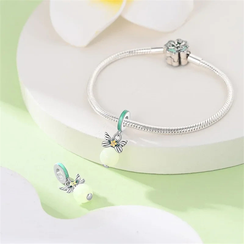 925 Sterling Silver Classic Purple Retro Heart Charm | Lotus Angel Beads for Bracelet & Necklace DIY Jewelry