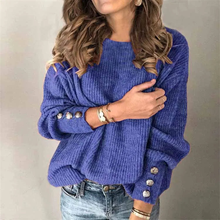 Women’s Knitted Turtleneck Sweater | Fall Winter Warm Loose Pullover | Plus Size Solid Long Sleeve Jumper 2024