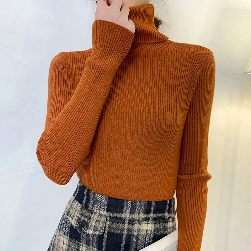 Heliar Women’s Fall Turtleneck Sweater – Soft Knitted Cashmere Pullover, Basic Warm Jumper for Autumn Winter 2024