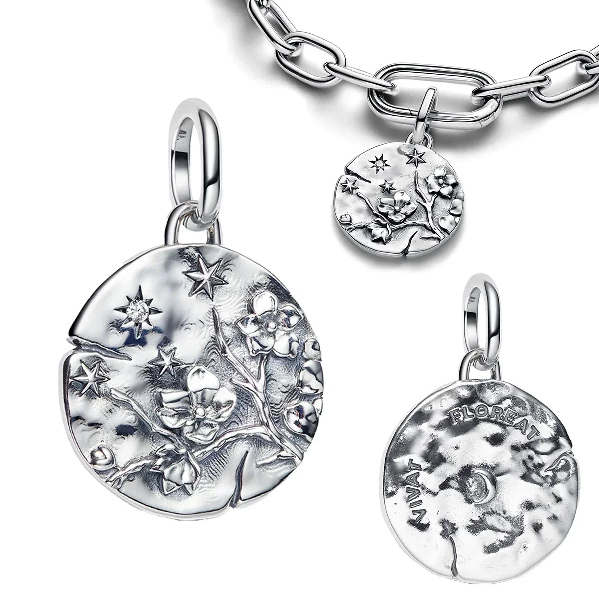 925 Sterling Silver Golden Charms – Horse, Lion, Castle Beads for Bracelet & Necklace DIY Jewelry