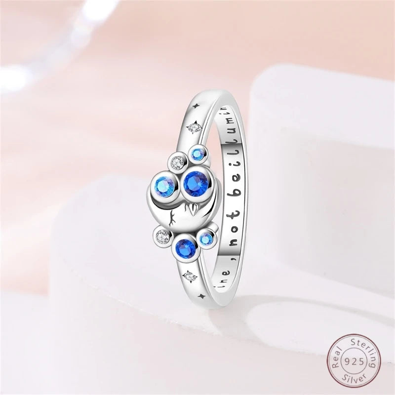 925 Sterling Silver Rings Collection | Bow, Heart, Sun, Moon & Star Zircon Rings for Women Jewelry Gift