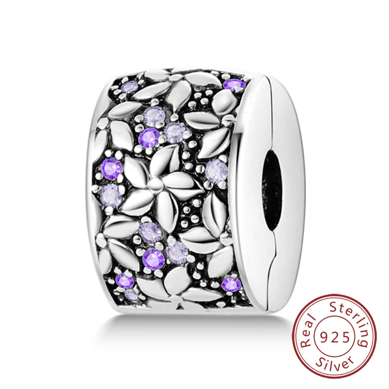 New 925 Sterling Silver Sunflower Heart Charm Bead | Original Bracelet DIY Jewelry Gift for Women