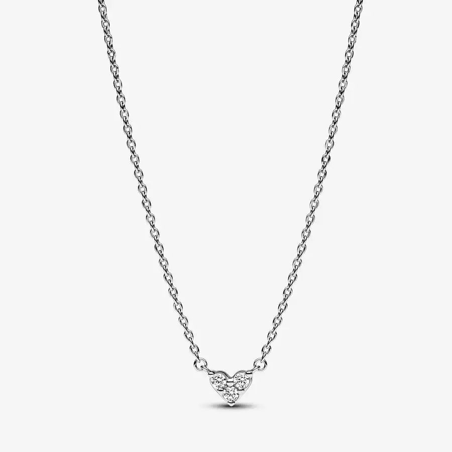 925 Sterling Silver Classic Sparkle Pendant Necklace | Adjustable Basic Chain for Women’s Jewelry Gift