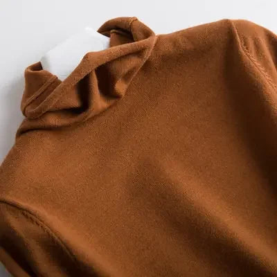 Women’s Autumn Winter Turtleneck Sweater – Slim Fit Korean Fashion Long Sleeve Pullover Knitwear ❄️🌿