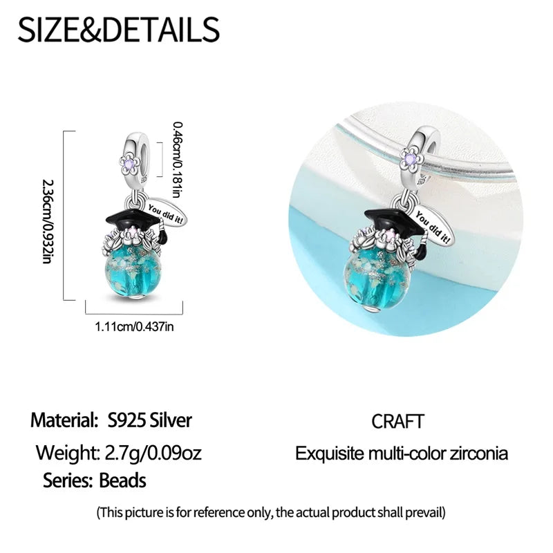 100% 925 Sterling Silver Heart Family Charms with Pumpkin & Pave Zircon Pendant – Fits Original Bracelet DIY Jewelry Gifts