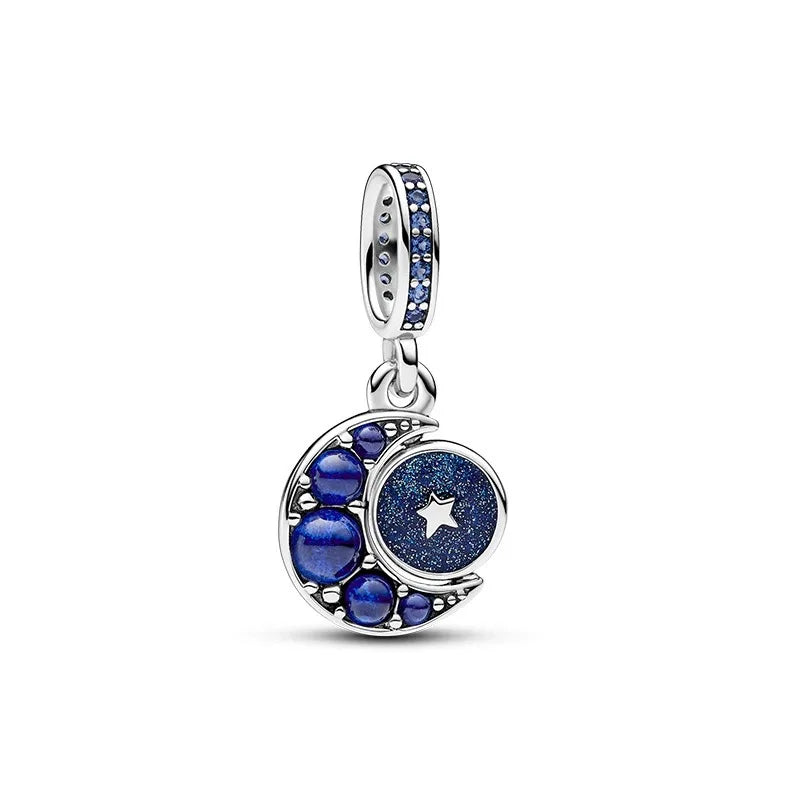 Hot Sale Galaxy Series Beads | DIY Stars, Moon & Safety Chain Silver-Plated Charm for European Bracelets