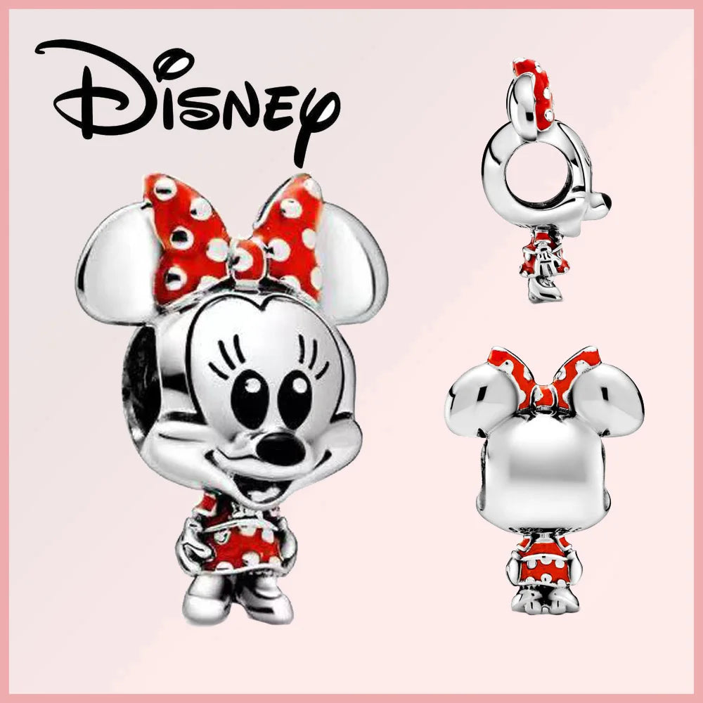 Disney Deadpool Stitch Minnie Winnie 925 Sterling Silver Dangle Charms – Fit Original Bracelet