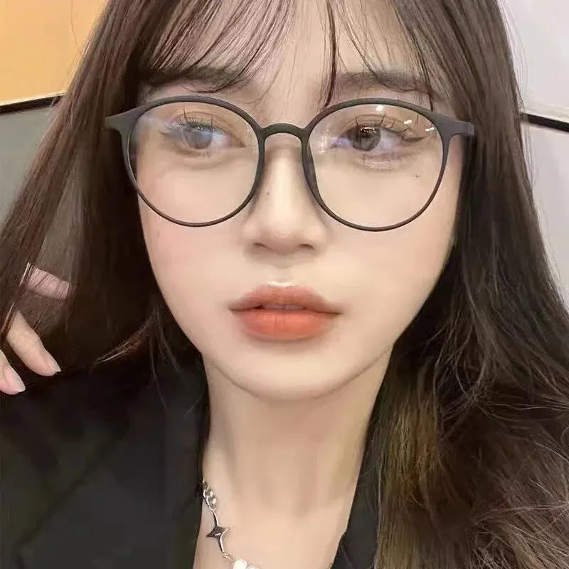 New Fashion Women’s Round Anti-Blue Light Glasses – Eye Protection Eyewear