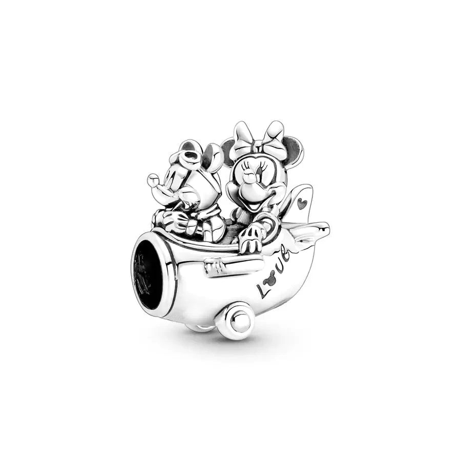 New Miniso 925 Sterling Silver Minnie Mickey Donald Duck Charm Beads | Fit Original Bracelet Necklace DIY Jewelry Gift for Women