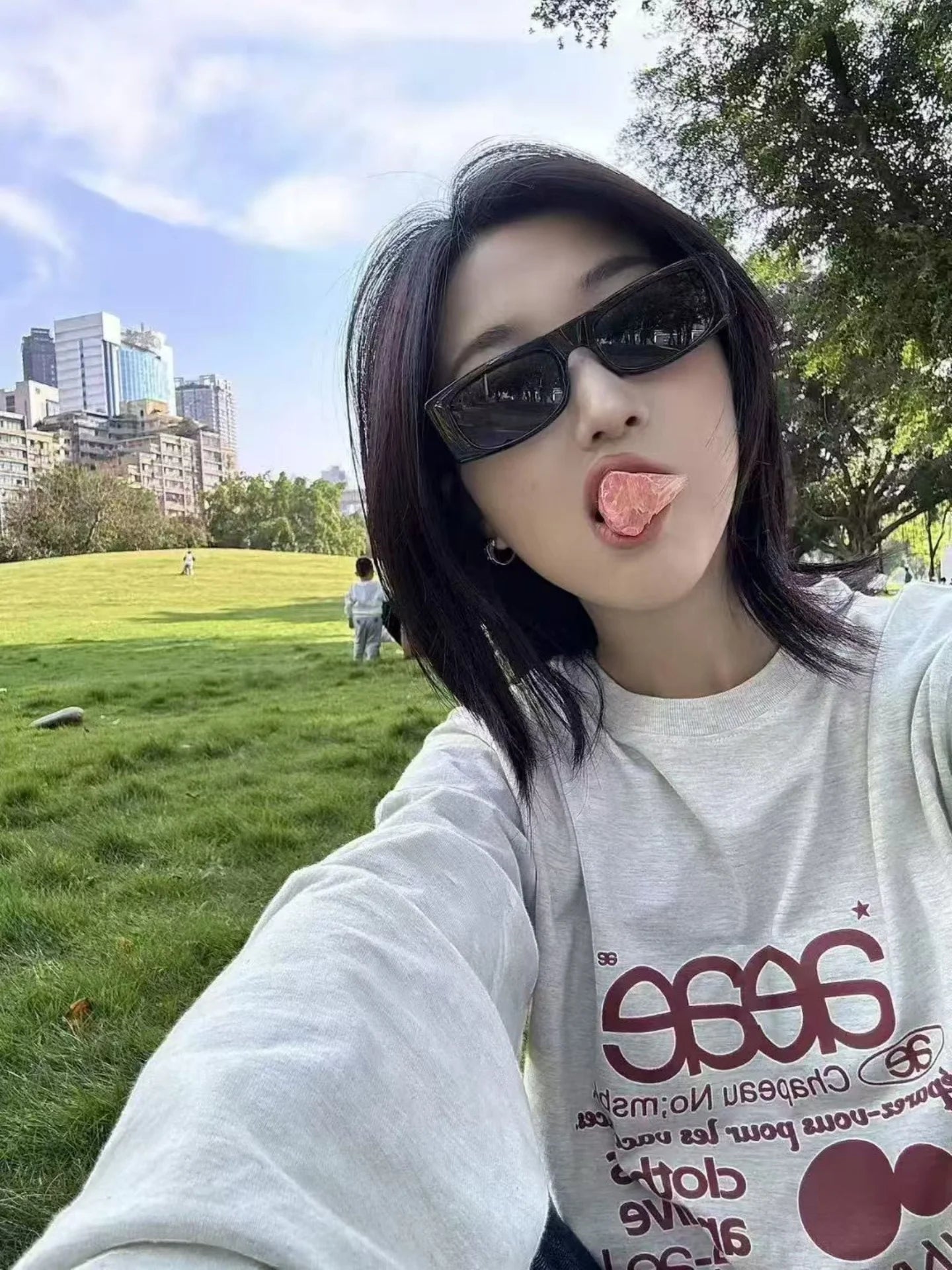 Women’s Slim Fit Round Neck Long Sleeve T-Shirt | Handmade Color Block Letter Print Base Layer Top