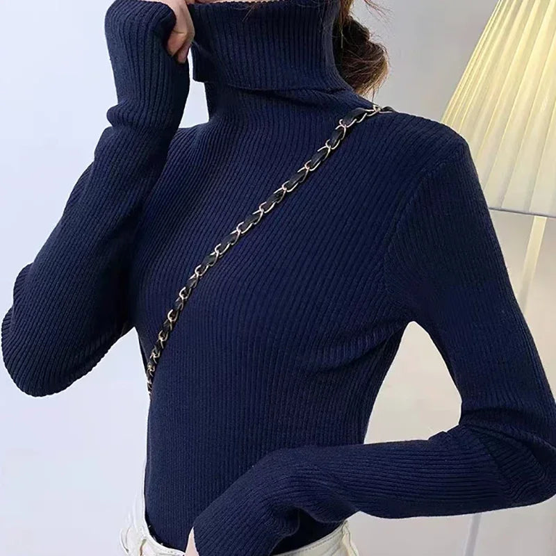 Heliar Women’s Fall Turtleneck Sweater – Soft Knitted Cashmere Pullover, Basic Warm Jumper for Autumn Winter 2024
