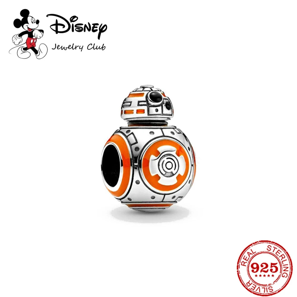 100% 925 Sterling Silver Disney Star Wars Charm Beads – DIY Bracelet Jewelry for Women