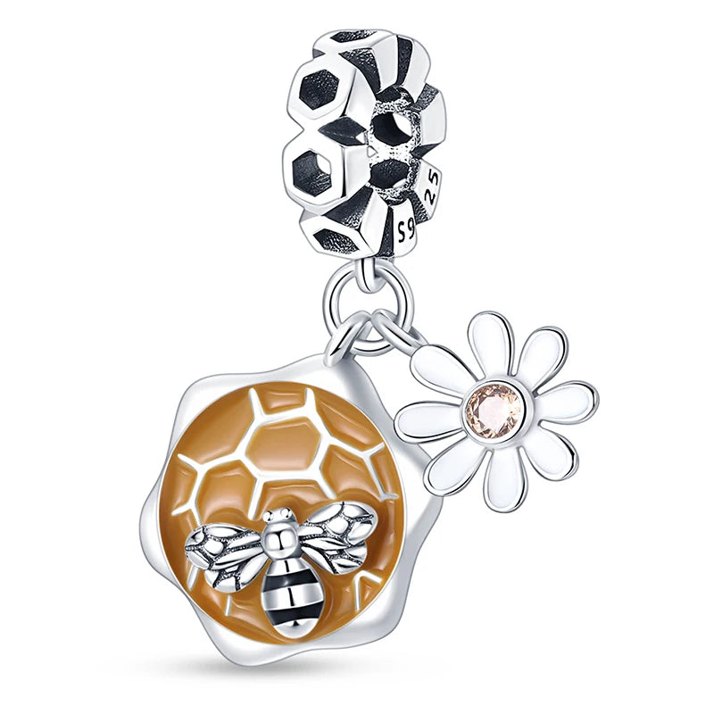 925 Sterling Silver Bee Series Charms | Fit Original Pandora Bracelet – DIY Women’s Jewelry Beads Hot Sale