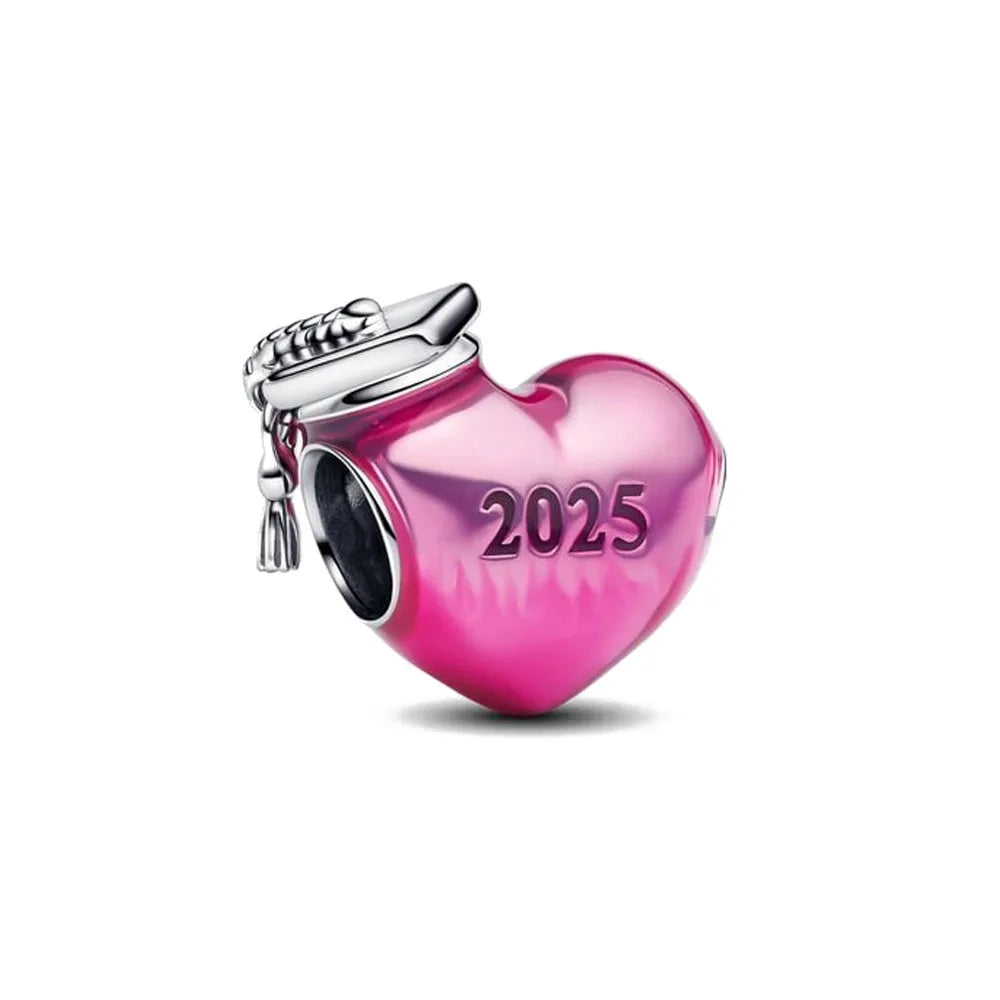 Hot Selling 925 Sterling Silver Sailboat Elephant Graduation Cap Charm | Fit Original Bracelet Jewelry Gift