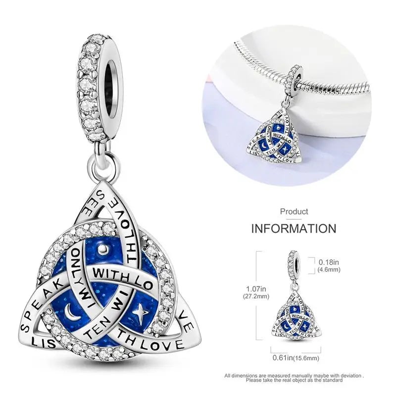 925 Sterling Silver Flying Bird & Butterfly Safety Chain Charm Beads for Original 3mm Bracelet – DIY Jewelry Gift