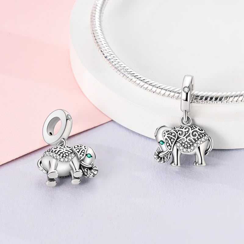 Animal Series 🦊🐘 925 Silver Charms | Horse, Fox, Llama, Snake & More