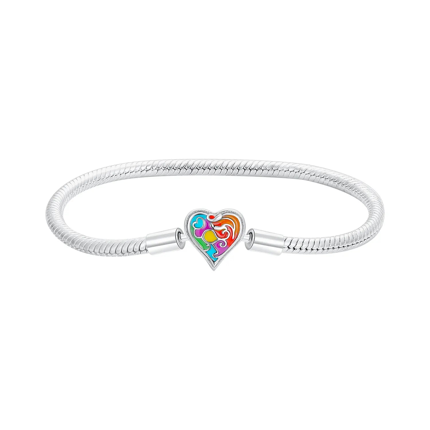 2025 925 Sterling Silver Heart Butterfly Snowflake Dream Catcher Bracelet | Luxurious Women's DIY Jewelry Gift