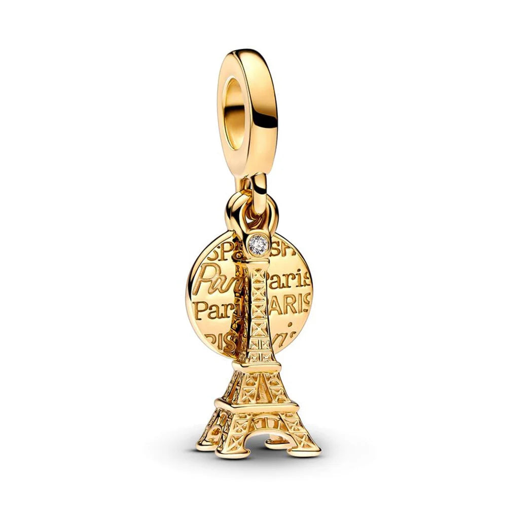 925 Sterling Silver Travel Charms – Japan, Bicycle, Car & Statue of Liberty Beads Fit Pandora Bracelet DIY Women’s Jewelry Gift