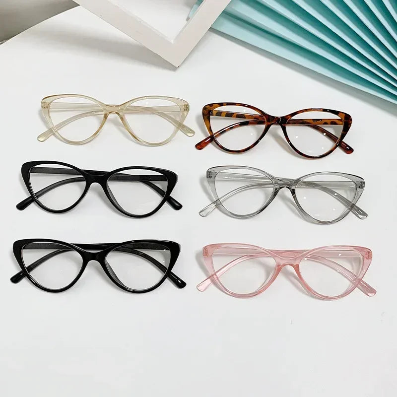 New Fashion Unisex Cat Eye Glasses – Plain Frame Eyewear for Women & Men | Party Decorative Spectacles