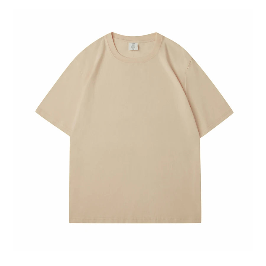 WAVLATII 100% Cotton Solid T-Shirts for Women | Oversized Casual Summer Tees | Pink & White Short Sleeve Tops WT2401