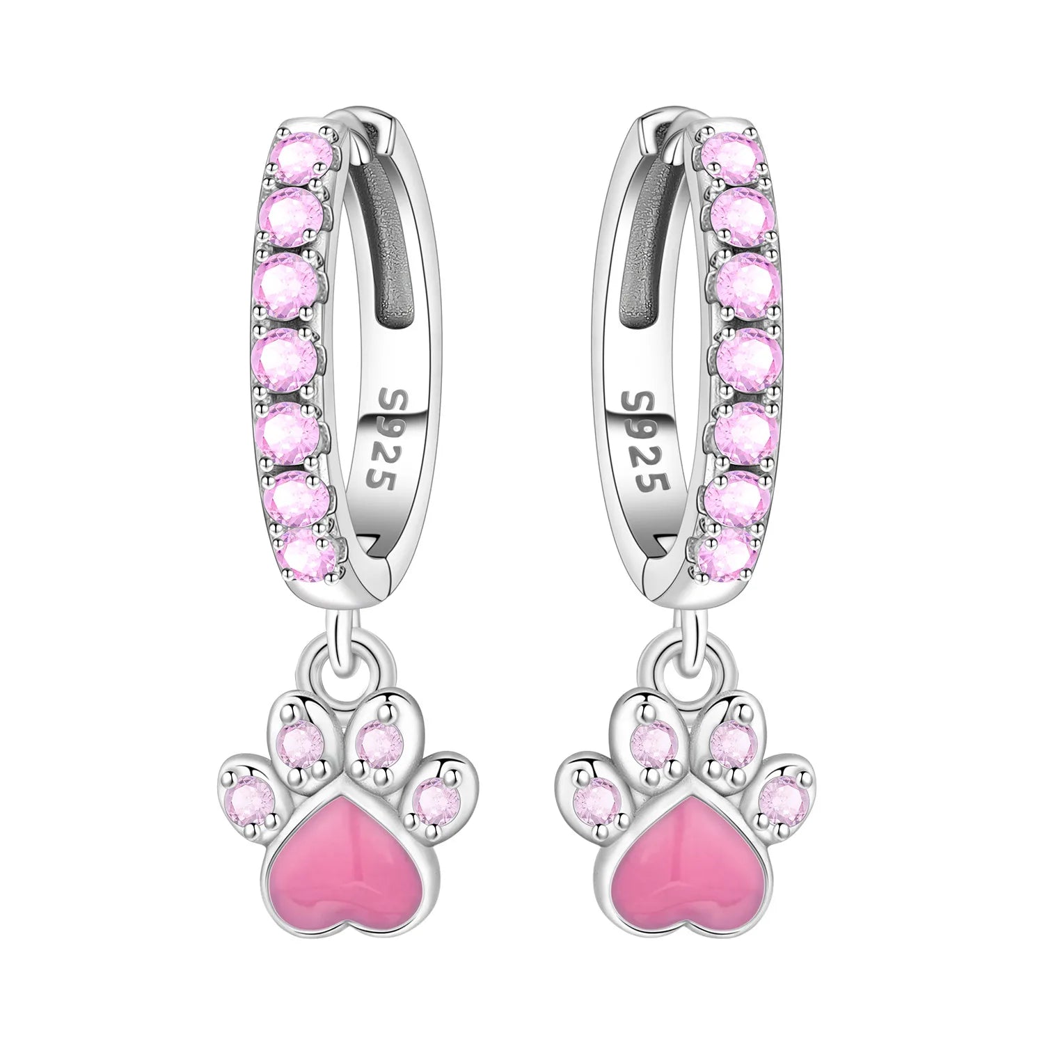 Orstarry 925 Sterling Silver Pink Sweet Bow Drop Earrings | Women’s Original Jewelry Party & Anniversary Gift