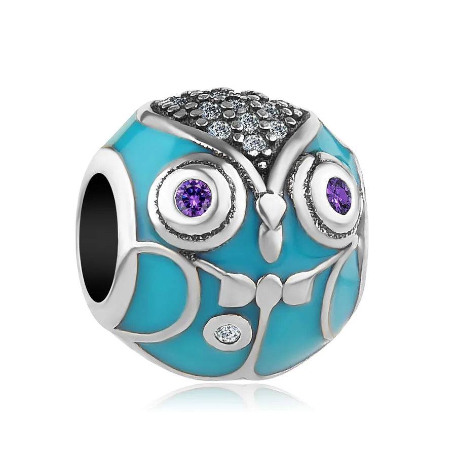 New 925 Sterling Silver Snowman Hedgehog Heart Bead | Fit European Original Bracelet DIY Exquisite Jewelry