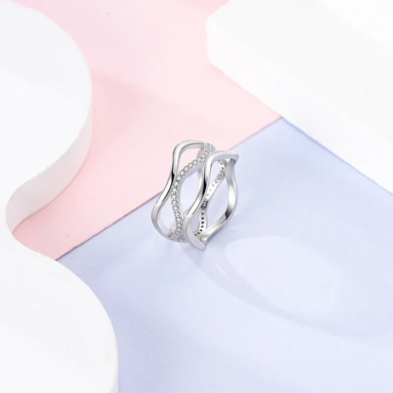 925 Sterling Silver Eternal Love Dewdrop Firefly Glow-in-the-Dark Ring for Women | Fashion Engagement & Wedding Jewelry