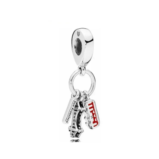 New 925 Sterling Silver Backpack Car Bike Frog Monkey Charms | Fun Beaded Accessories Fit Original Bracelet DIY Women’s Jewelry