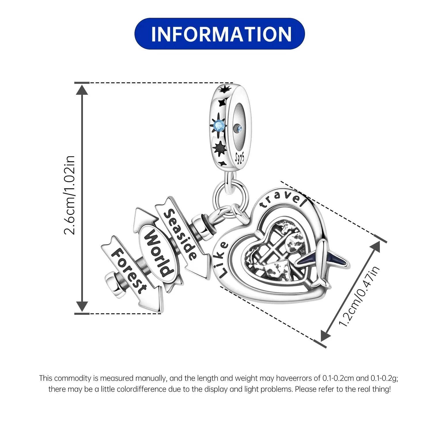 925 Sterling Silver Golden London Big Ben Charm Pendant | Travel Series Bead for Women DIY Bracelet Jewelry Gift